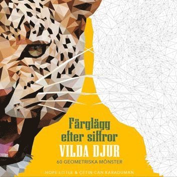 bokomslag Färglägg efter siffror. Vilda djur