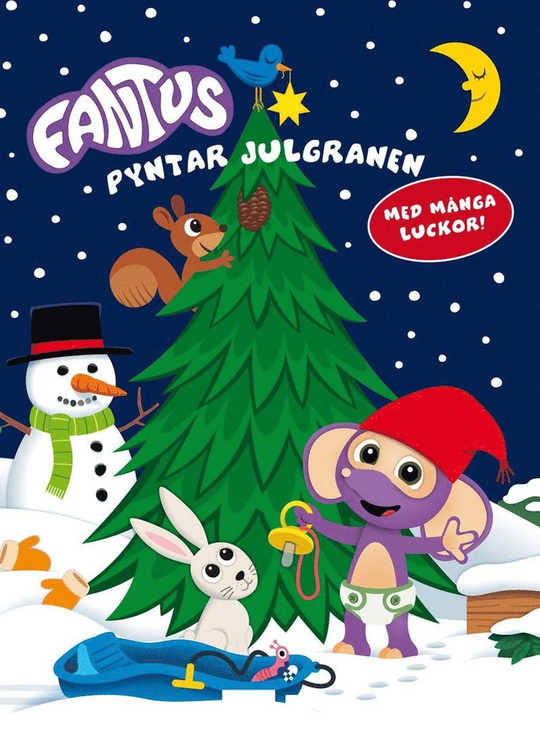 Fantus pyntar julgranen 1