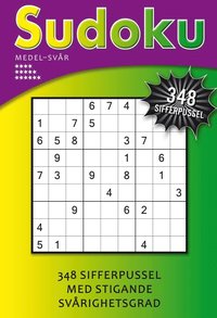 bokomslag Sudoku medel-svår (lila)
