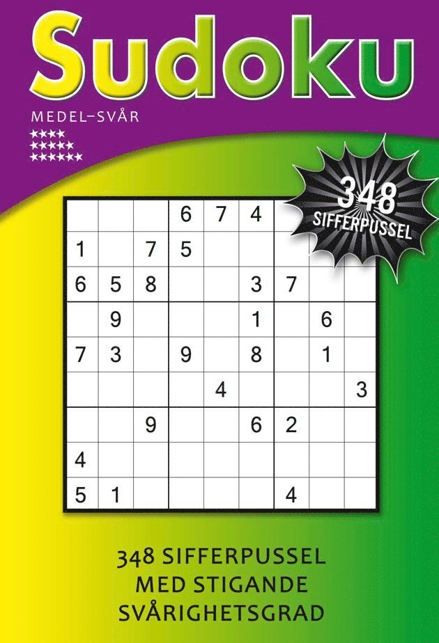 Sudoku medel-svår (lila) 1