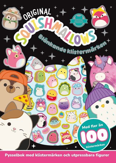Squishmallows. Blänkande klistermärken, Häftad