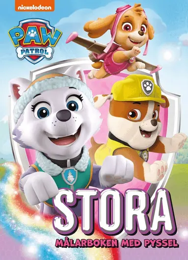 Nickelodeon - Paw Patrol. Stora målarboken med pyssel, Häftad