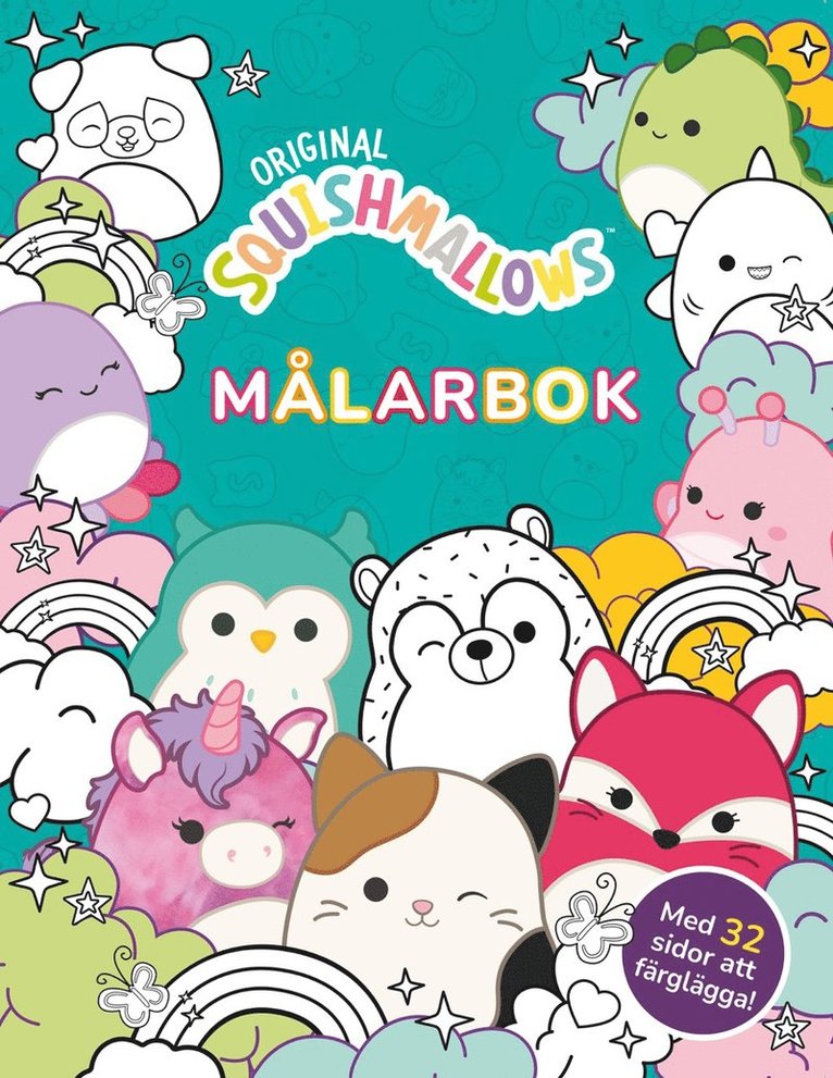 Squishmallows. Målarbok, Häftad