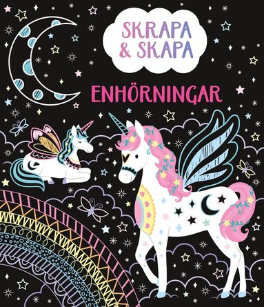Skrapa & skapa. Enhörningar, Häftad