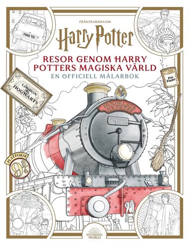 Resor genom Harry Potters magiska värld : en officiell målarbok, Häftad