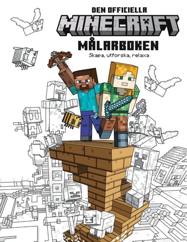 bokomslag Minecraft: Den officiella målarboken - Skapa, utforska, relaxa