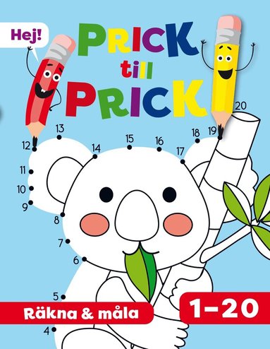 Prick till prick : Räkna och måla, Häftad