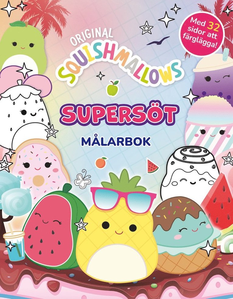 Squishmallows: Supersöt målarbok 1