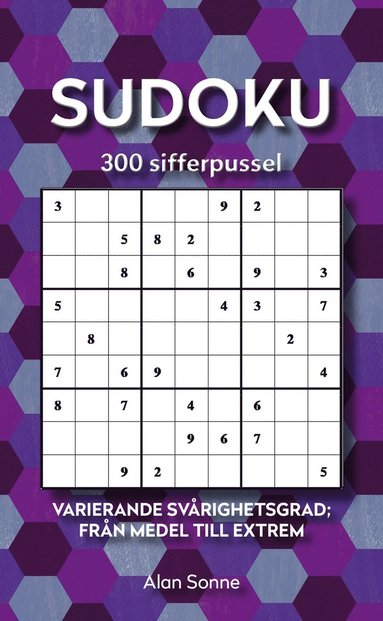 bokomslag Sudoku : 300 sifferpussel - varierande svårighetsgrad; från medel till extrem