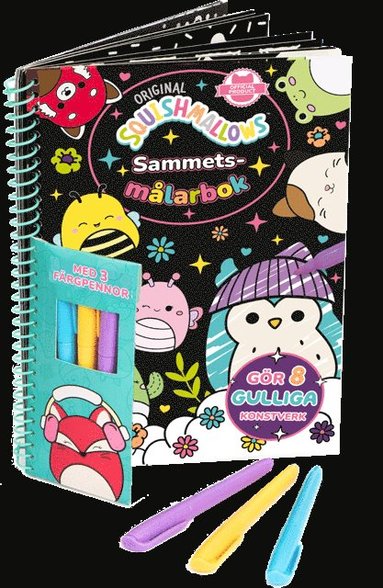 Squishmallows. Sammetsmålarbok, Häftad