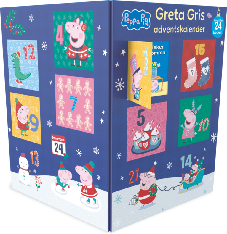 Neville Astley, Mark Baker - Greta Gris adventskalender (blå), Övrigt