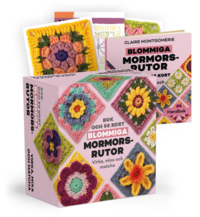 bokomslag Blommiga mormorsrutor - Bok och 50 kort: Virka, mixa och matcha