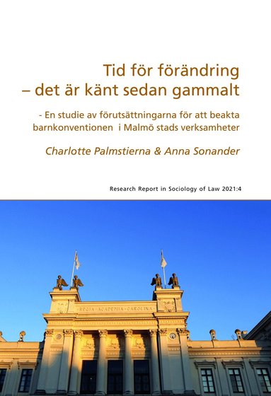 Charlotte Palmstierna, Anna Sonander - Tid för förändring - det är känt sedan gammalt, Häftad