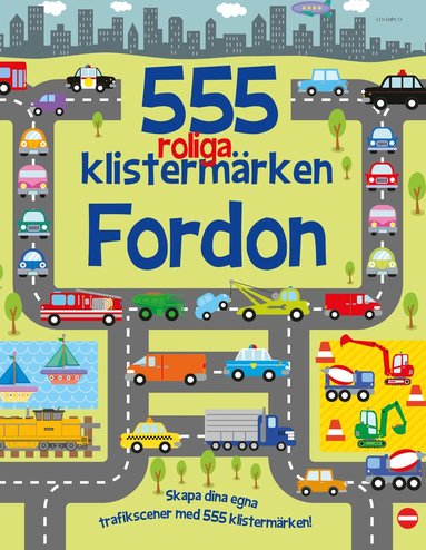 bokomslag 555 roliga klistermärken. Fordon