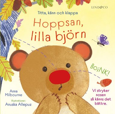 bokomslag Hoppsan, lilla björn : titta, känn och klappa