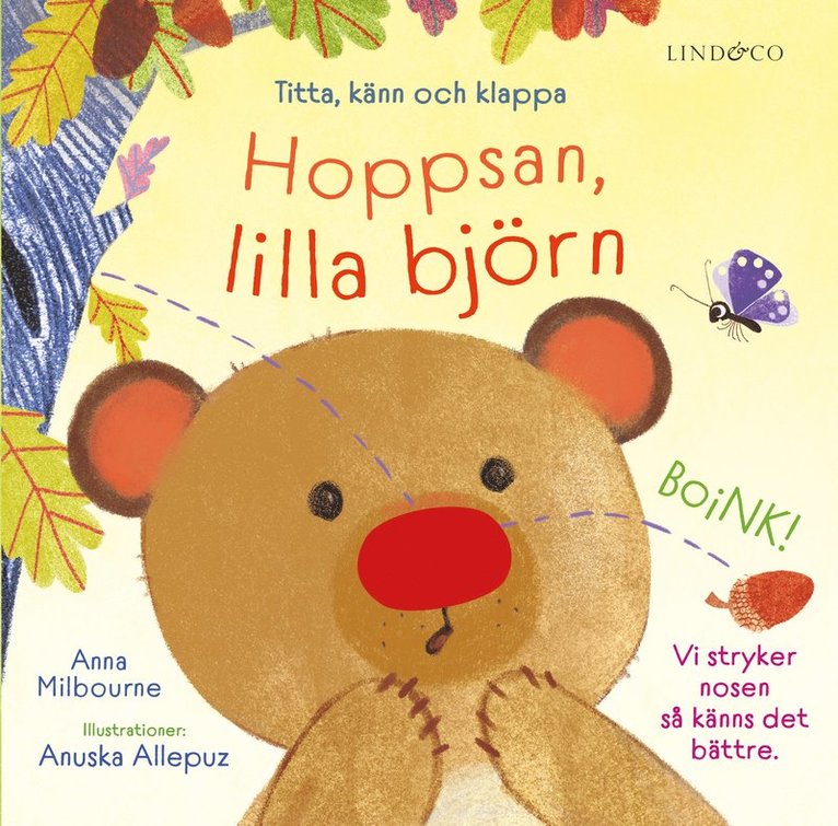 Hoppsan, lilla björn : Titta, känn och klappa 1