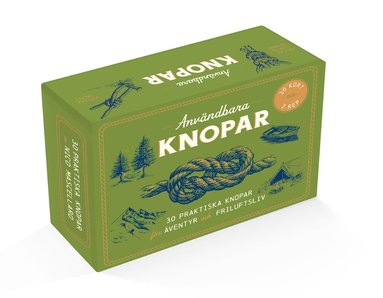 bokomslag Användbara knopar : box med kort och rep. 30 praktiska knopar