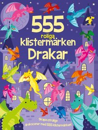 bokomslag 555 roliga klistermärken : Drakar