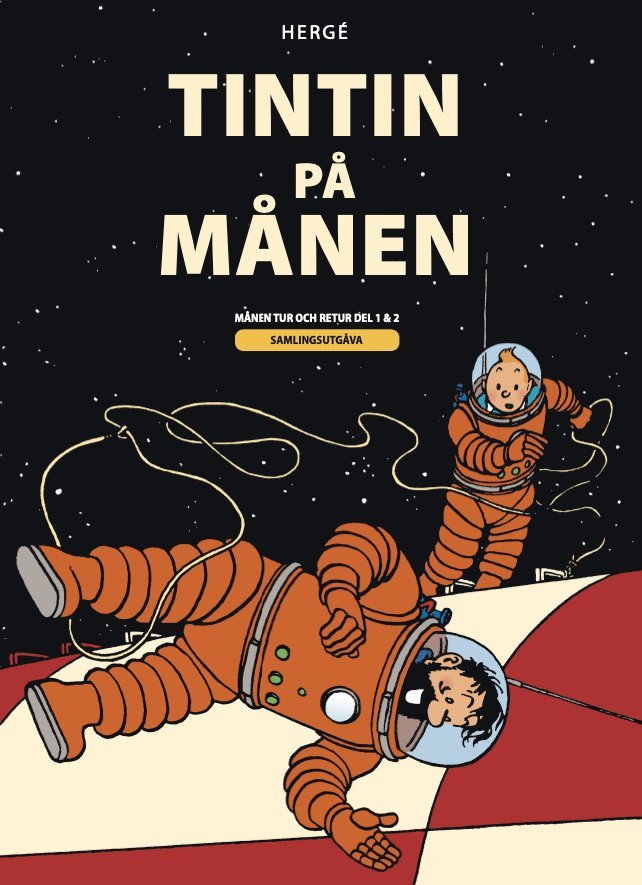 Hergé - Tintin på månen, Inbunden