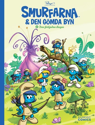 Smurfarna och den gömda byn. Den förbjudna skogen, Kartonnage