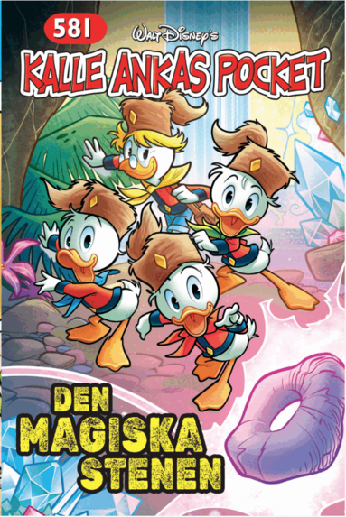 Kalle Ankas pocket 581. Den magiska stenen, Häftad