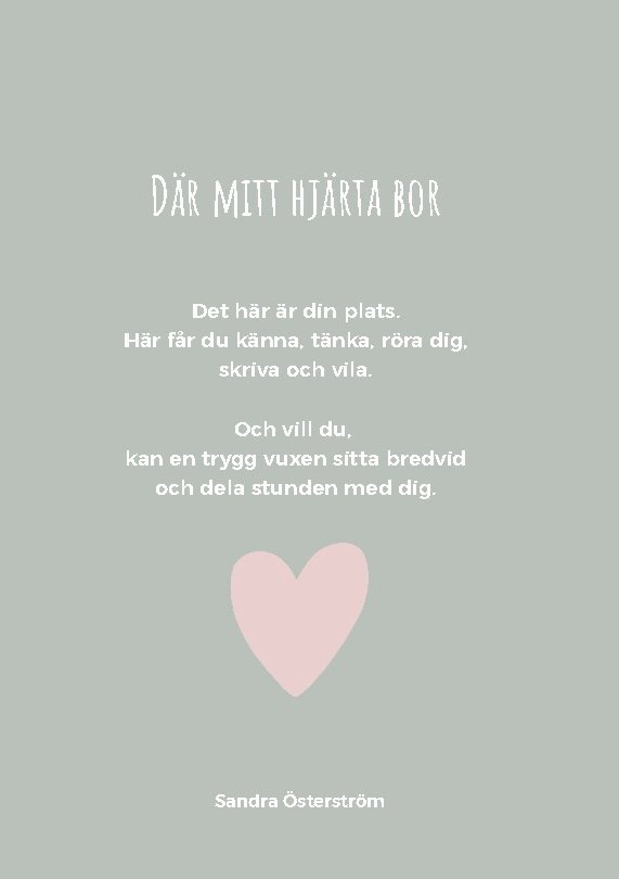 Sandra Österström - Där mitt hjärta bor : en bok att röra sig i, Inbunden