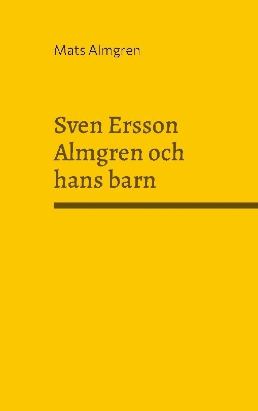 Sven Ersson Almgren och hans barn