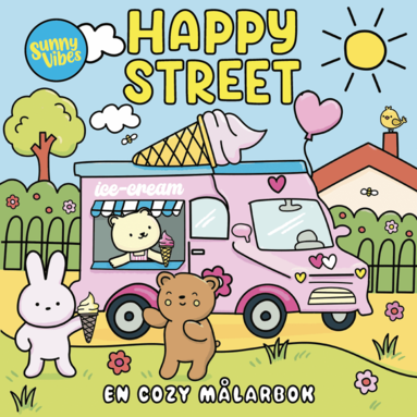 Happy Street. En cozy målarbok, Häftad