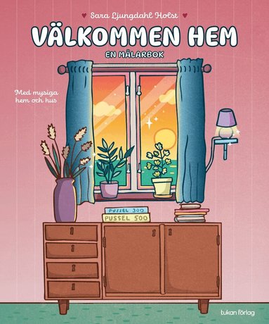 Välkommen hem : En målarbok med mysiga hem och hus, Häftad