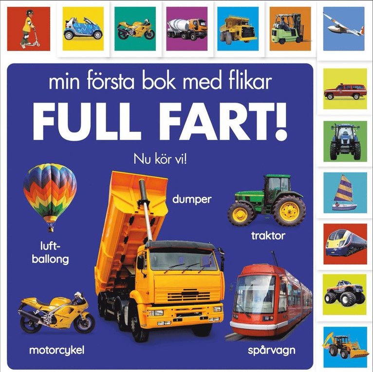 Min första bok med flikar: Full fart