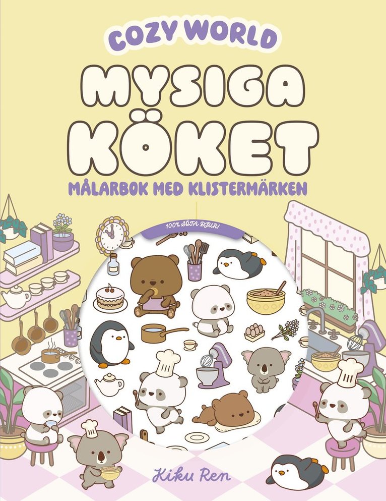 Mysiga köket : Målarbok med klistermärken