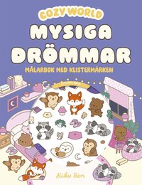 bokomslag Mysiga drömmar : Målarbok med klistermärken