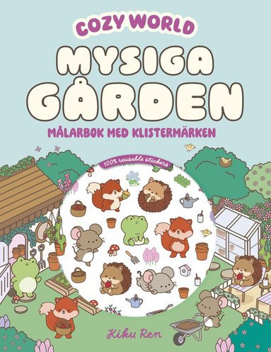 bokomslag Mysiga gården : Målarbok med klistermärken