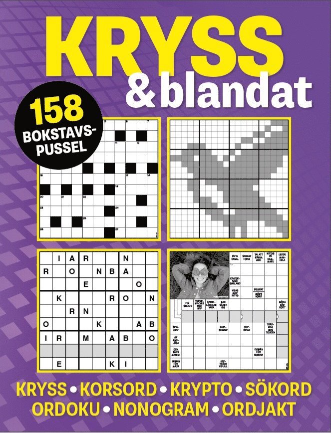 Karin Thorell, Mikael Tegebjer - Kryss & blandat (lila): 158 bokstavspussel med kryss, korsord, krypto, Häftad