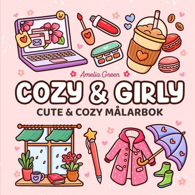 Amelia Green - Cozy & girly målarbok, Häftad