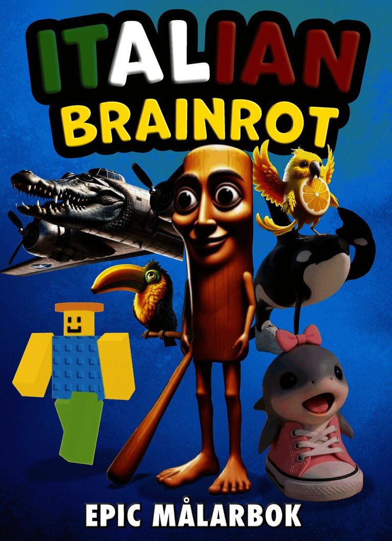 Italian Brainrot epic : målarbok