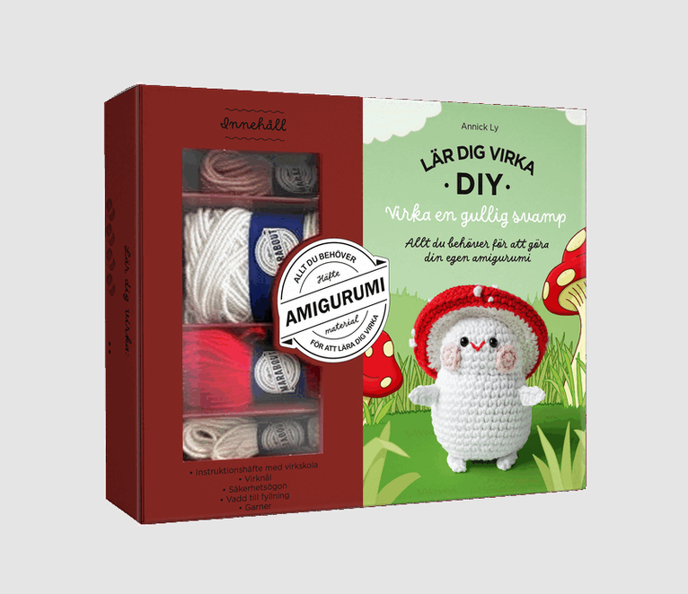 Amigurumi: virka en gullig svamp. Allt du behöver för att börja virka