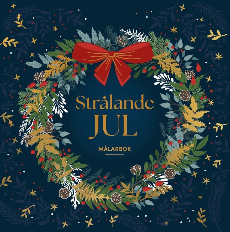 Strålande jul. Målarbok, Häftad