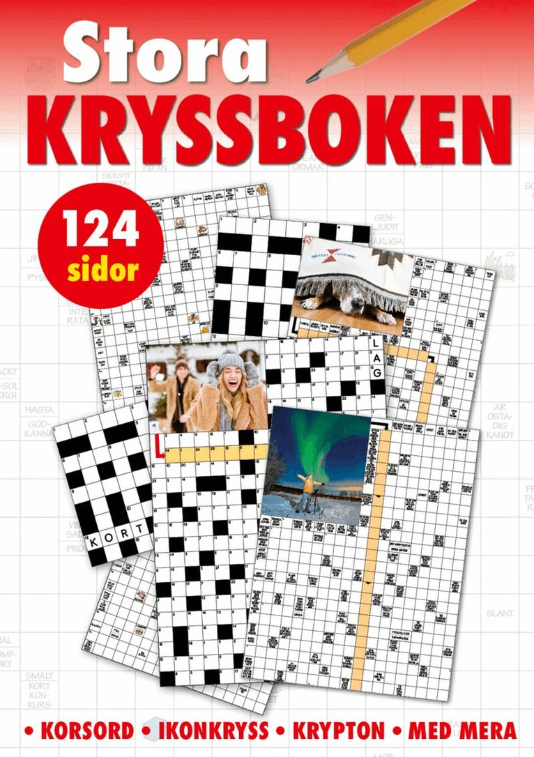 Stora kryssboken (röd), Häftad. Tillgänglighet: Lägg i varukorg
