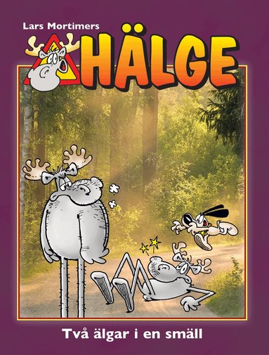 Hälge. Två älgar i en smäll, Kartonnage