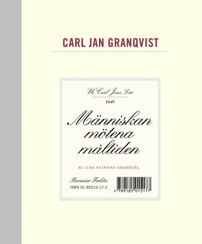Carl Jan Granqvist, Lena Katarina Swanberg - Människan mötena måltiden, Inbunden