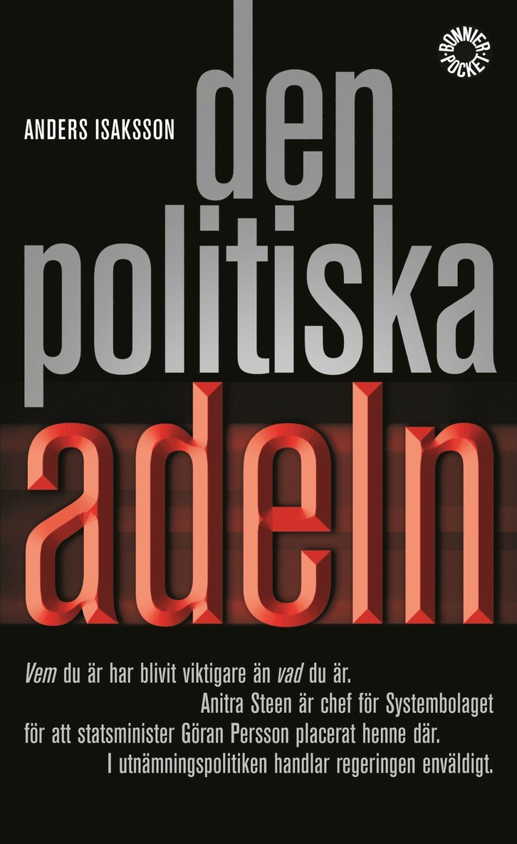 Anders Isaksson - Den politiska adeln, Pocket