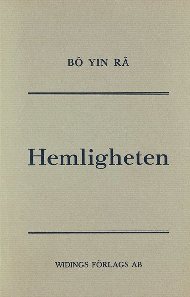 Bo Yin Ra - Hemligheten, Häftad