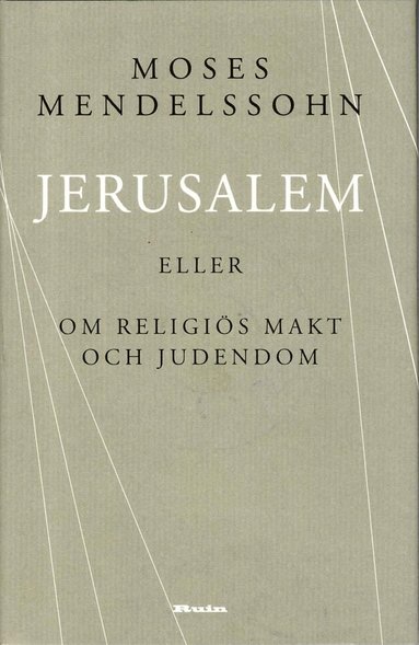 bokomslag Jerusalem : eller om religiös makt och judendom