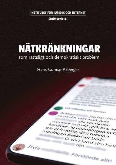 bokomslag Nätkränkningar - som rättsligt och demokratiskt problem