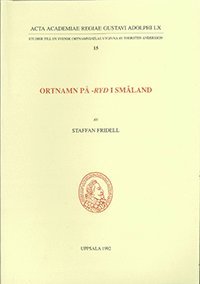 bokomslag Ortnamn på -ryd i Småland