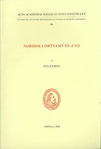 bokomslag Nordiska ortnamn på -und