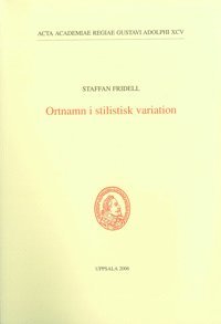 Ortnamn i stilistisk variation 1