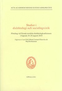 bokomslag Studier i dialektologi och sociolingvistik