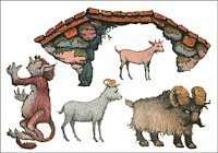 De tre bockarna Bruse Teckenstöd